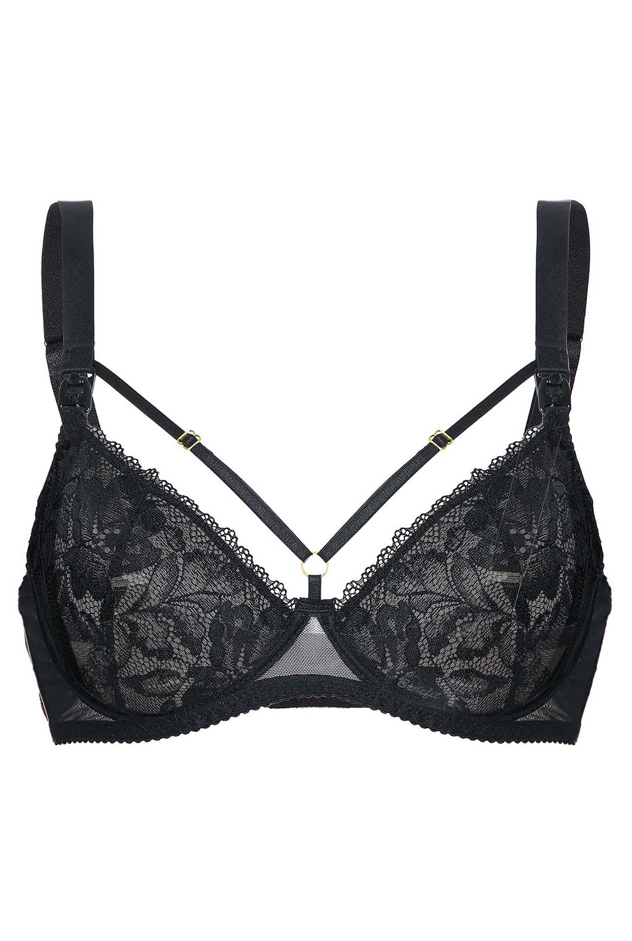 Biustonosz do karmienia Mama Glamour Soft Black - czarny - Momtobe.pl